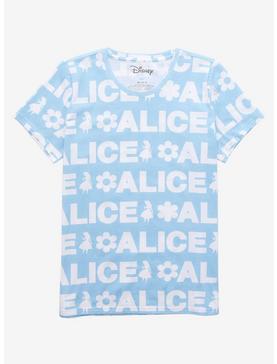 Disney Alice in Wonderland Repeating Text Women's T-Shirt - BoxLunch Exclusive, , hi-res