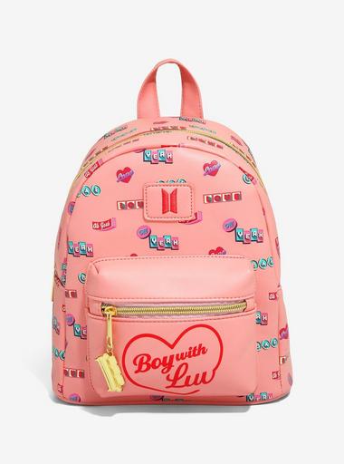 Bts store pink backpack