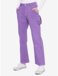 Purple Strap Carpenter Pants, PURPLE, hi-res
