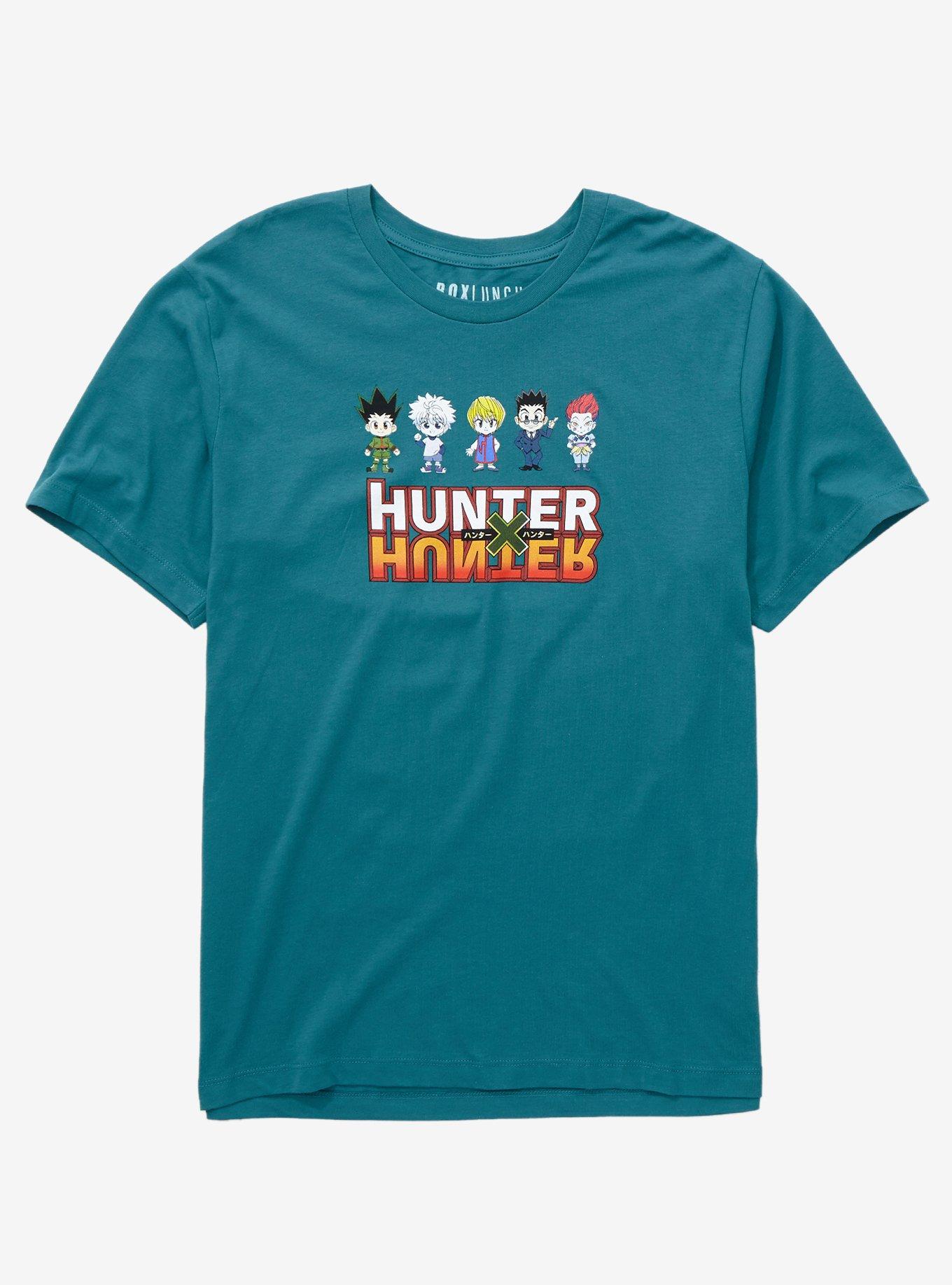 Hunter x Hunter Chibi Gon & Friends T-Shirt - BoxLunch Exclusive, TEAL, hi-res