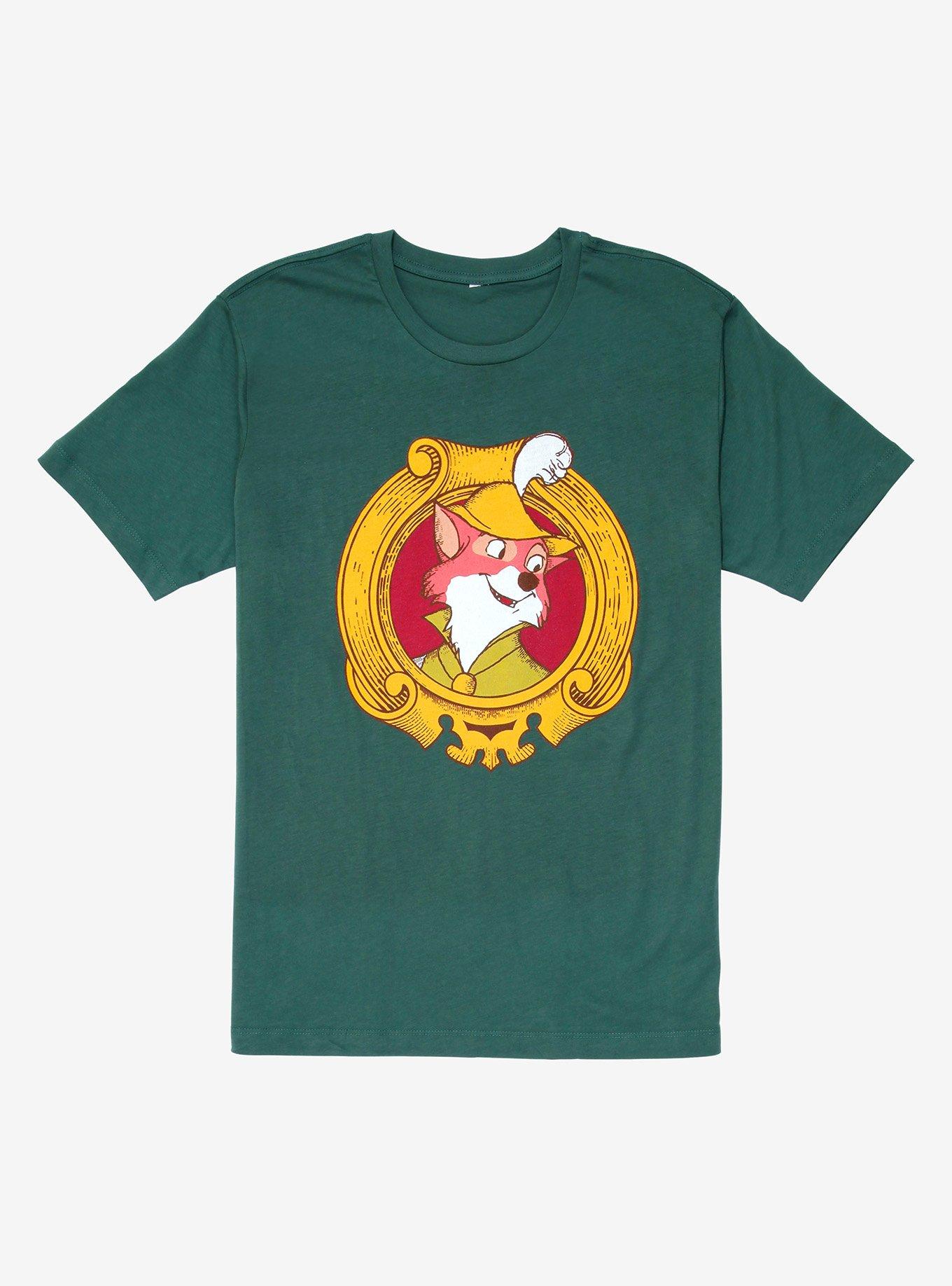 Disney Robin Hood Robin Couples T-Shirt - BoxLunch Exclusive, DARK GREEN, hi-res