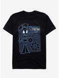 My Life as a Teenage Robot Jenny Blueprint T-Shirt - BoxLunch Exclusive, BLACK, hi-res