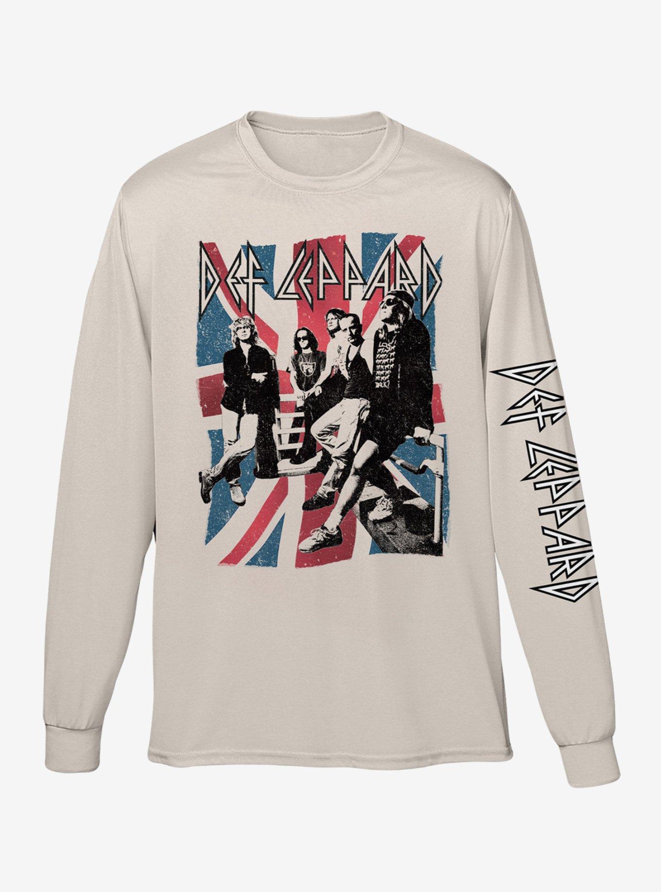 Def Leppard Union Flag Long-Sleeve T-Shirt, IVORY, hi-res
