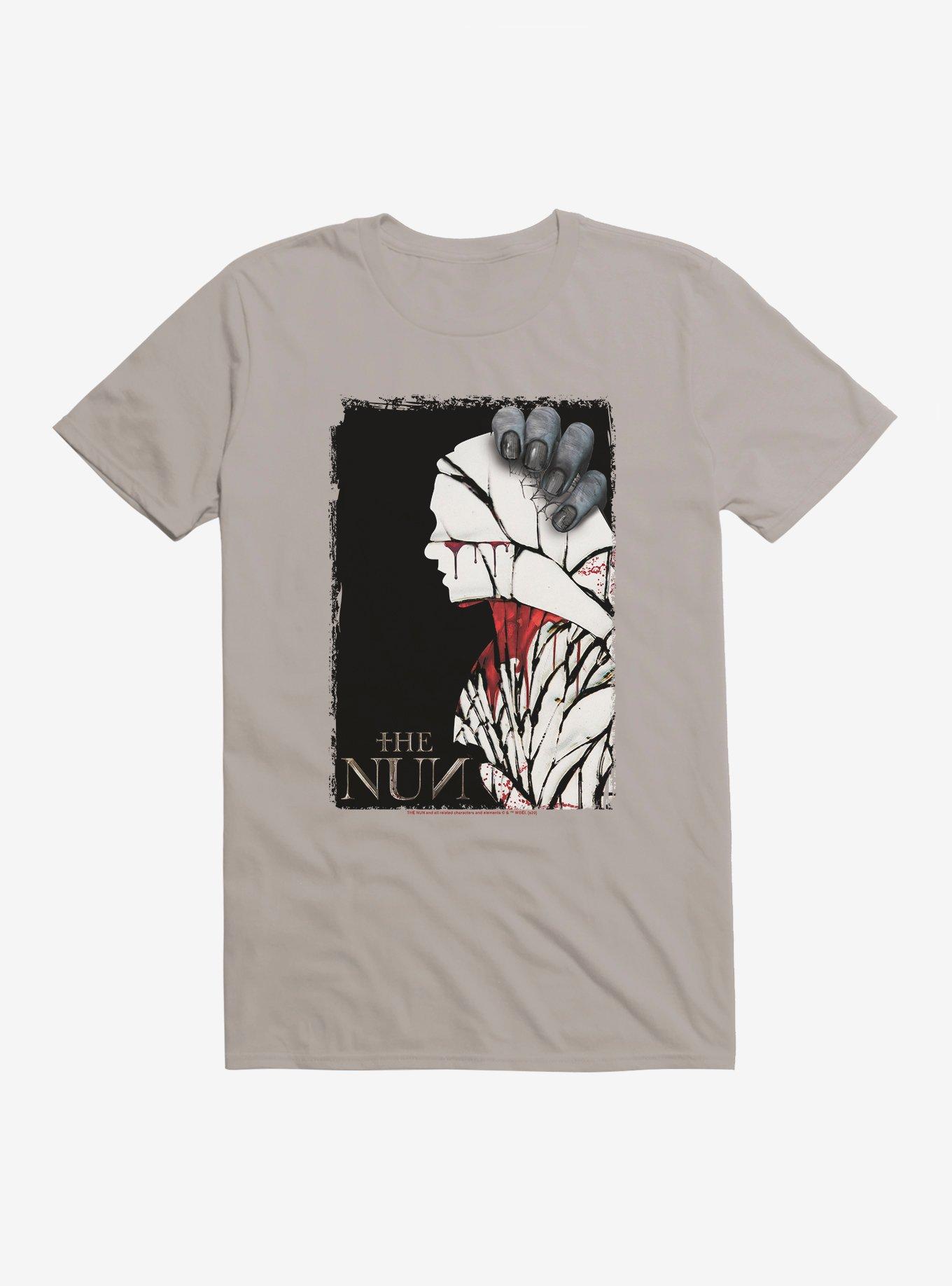 The Nun Movie Poster T-Shirt, LIGHT GREY, hi-res