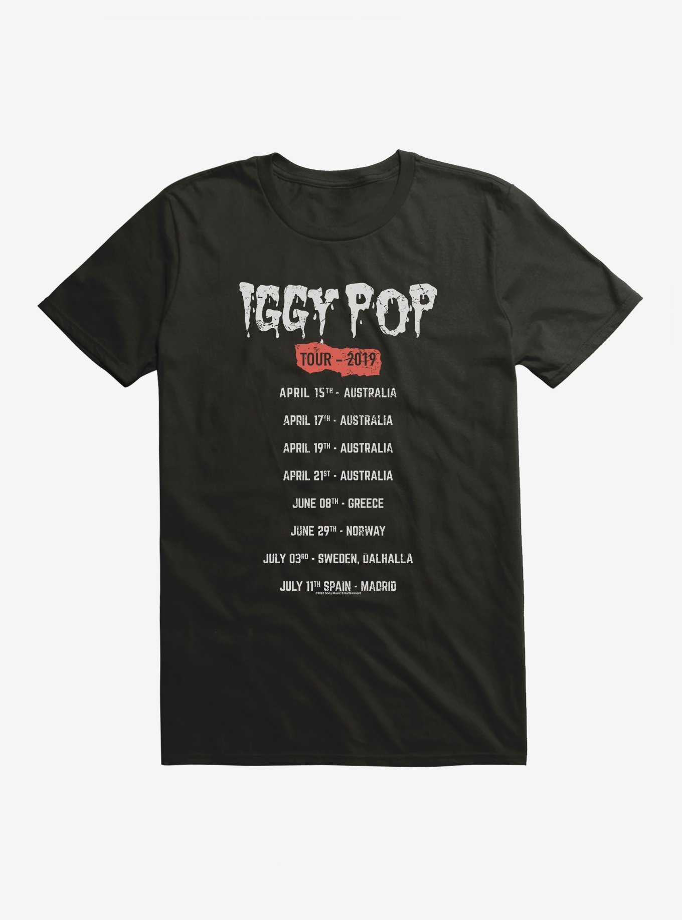 Iggy Pop Tour Dates T-Shirt, , hi-res
