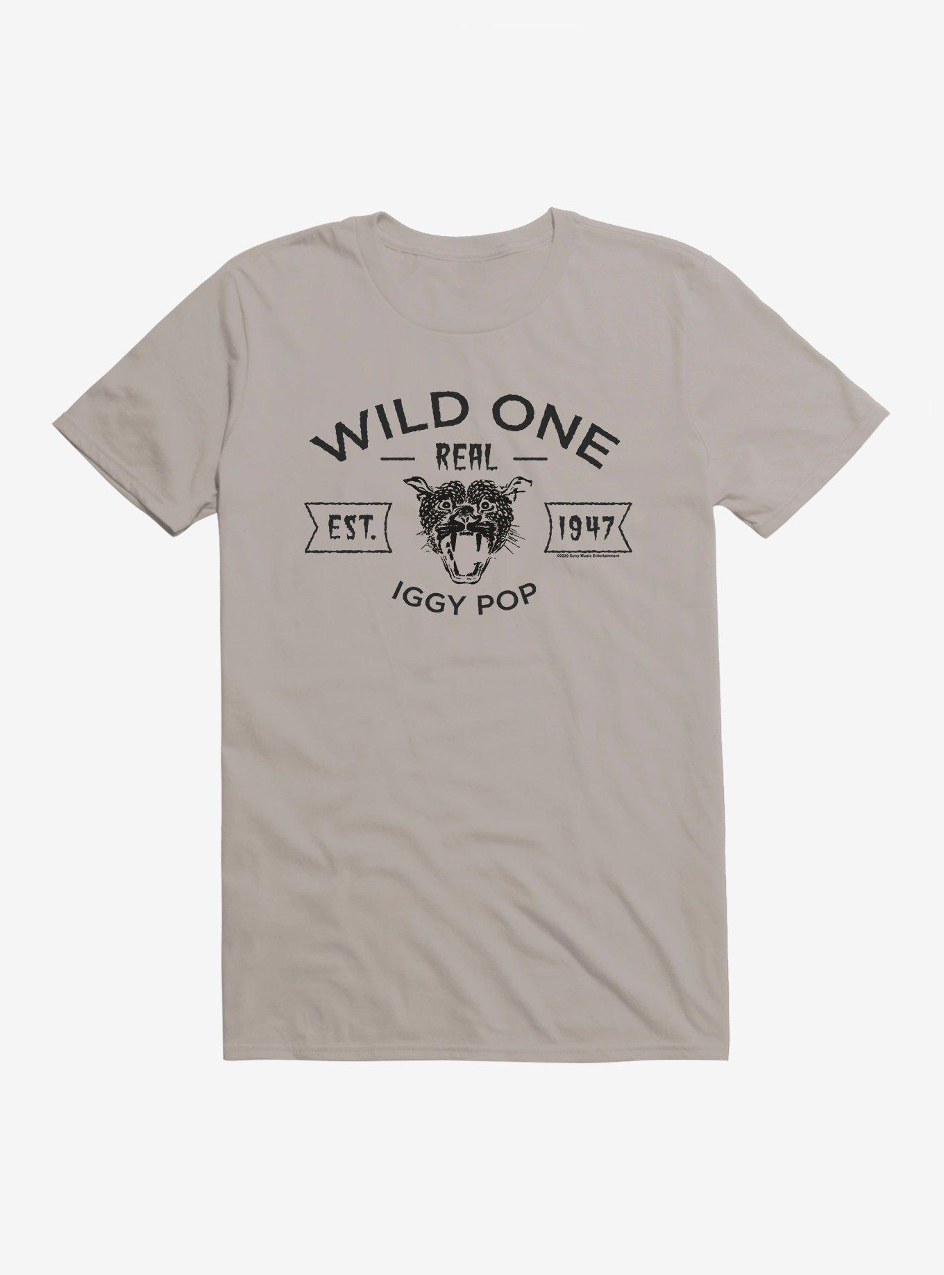 Iggy Pop Wild One T-Shirt, LIGHT GREY, hi-res
