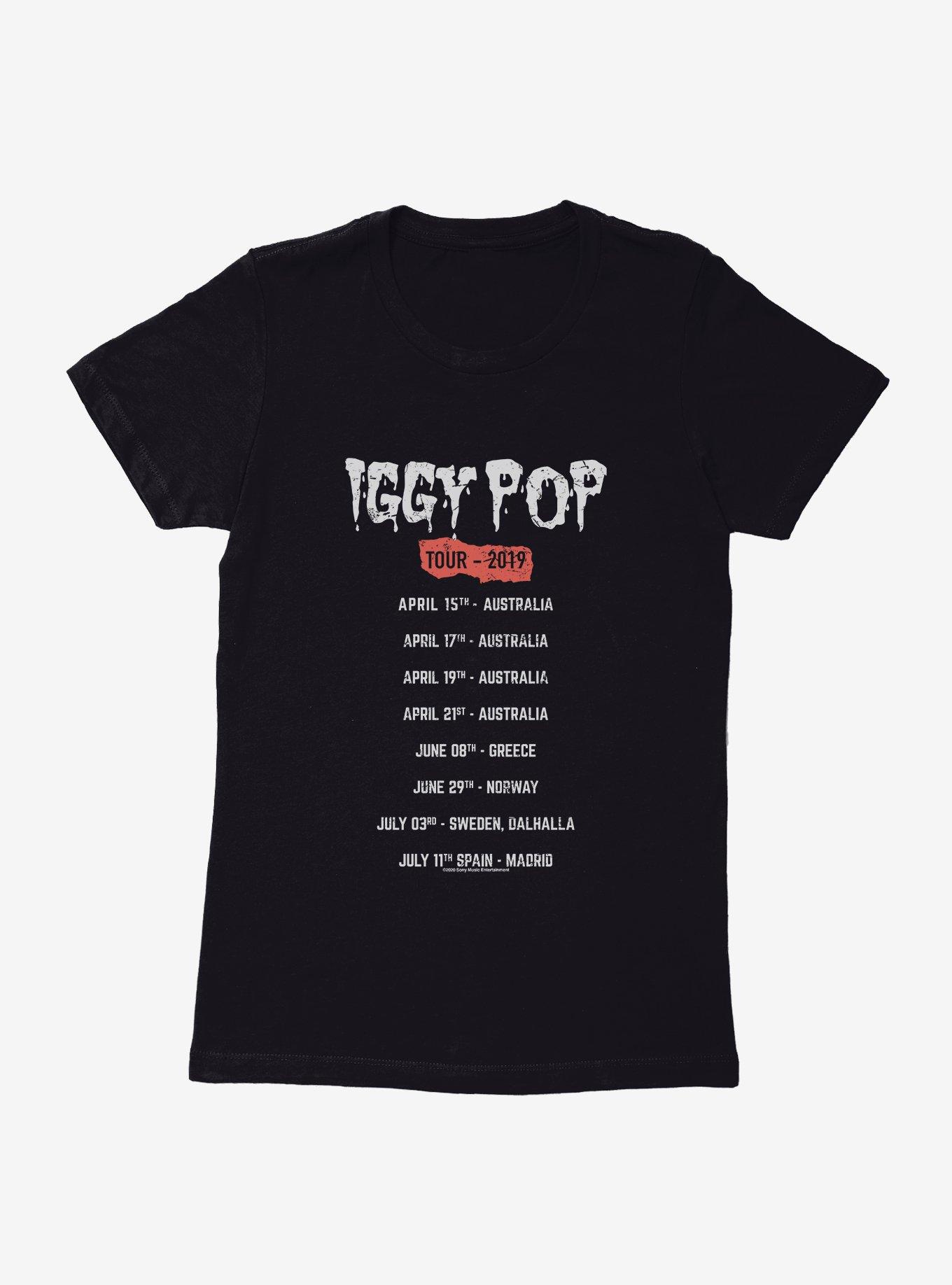 Iggy Pop Tour Dates Womens T-Shirt, , hi-res