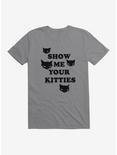 Emily The Strange Show Me Your Kitties T-Shirt , STORM GREY, hi-res