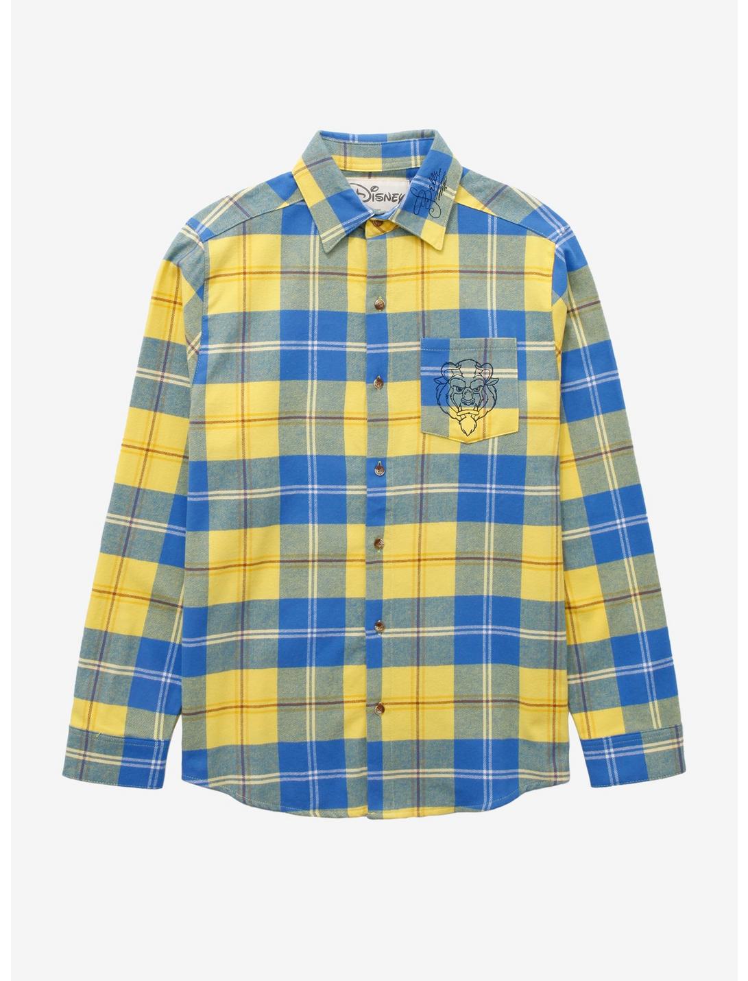 Cakeworthy Disney Beauty and the Beast Love a Beast Flannel - BoxLunch Exclusive, PLAID, hi-res