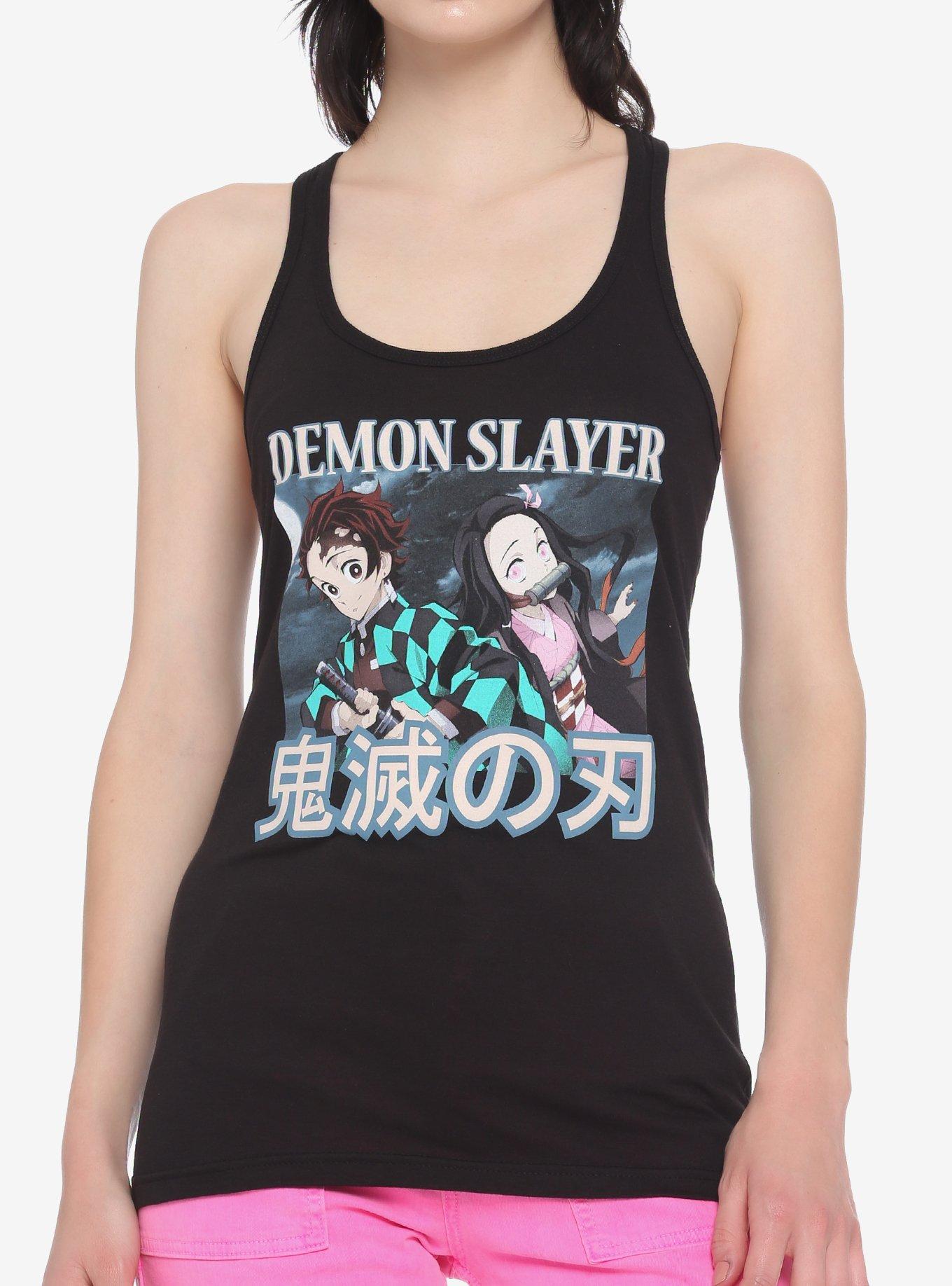 Demon Slayer: Kimetsu No Yaiba Tanjiro & Nezuko Girls Tank Top  display picture 1