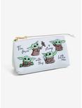 Star Wars The Mandalorian The Child Illustrated Cosmetic Bag - BoxLunch Exclusive, , hi-res