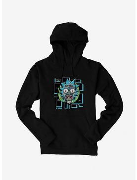 Plus Size Rick And Morty Robot Face Hoodie, , hi-res