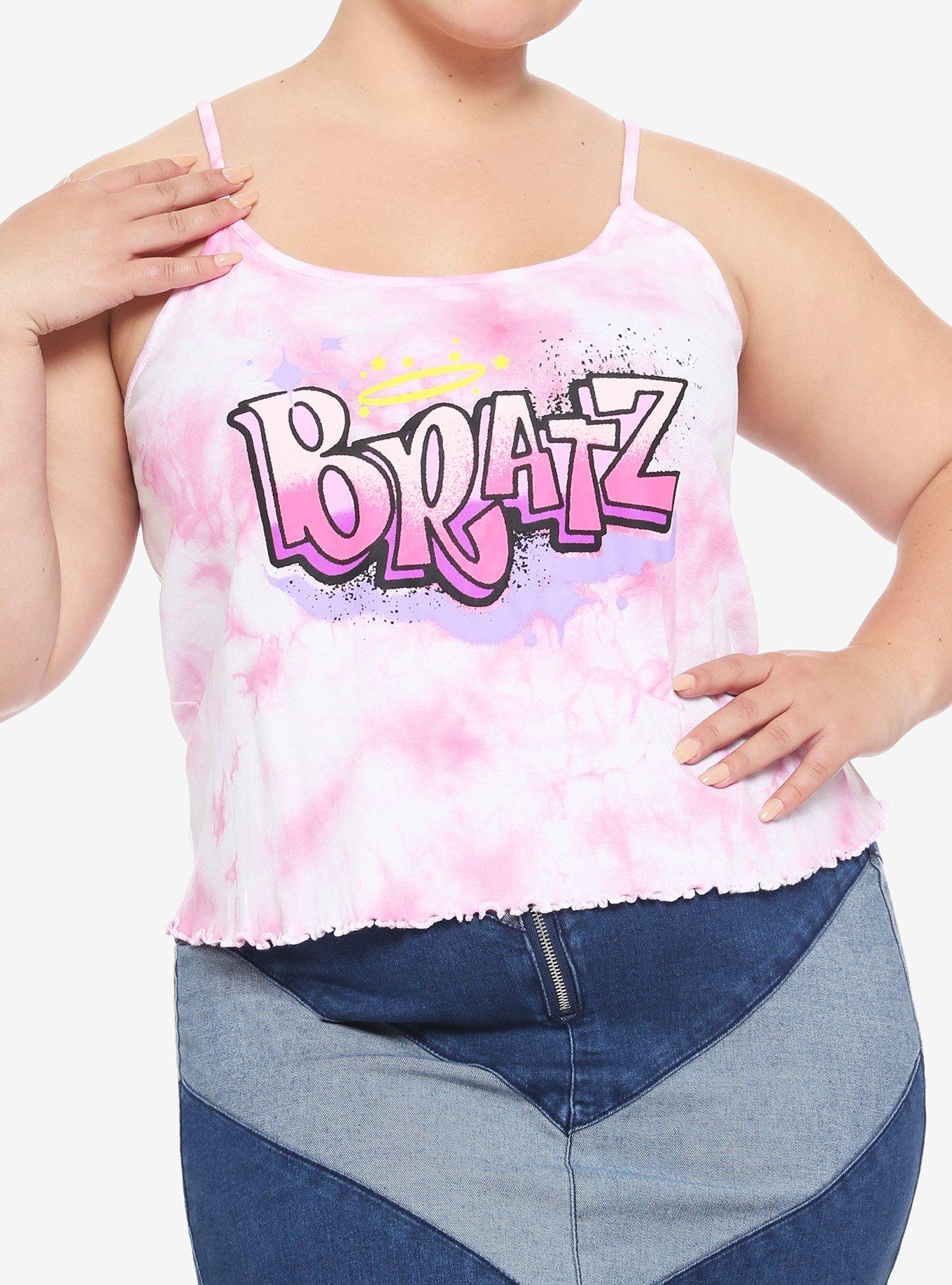 Bratz Logo Tie-Dye Girls Strappy Tank Top Plus Size, MULTI, hi-res