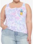 Disney Lilo & Stitch Pineapple Tie-Dye Ruffle Girls Tank Top Plus Size, MULTI, hi-res