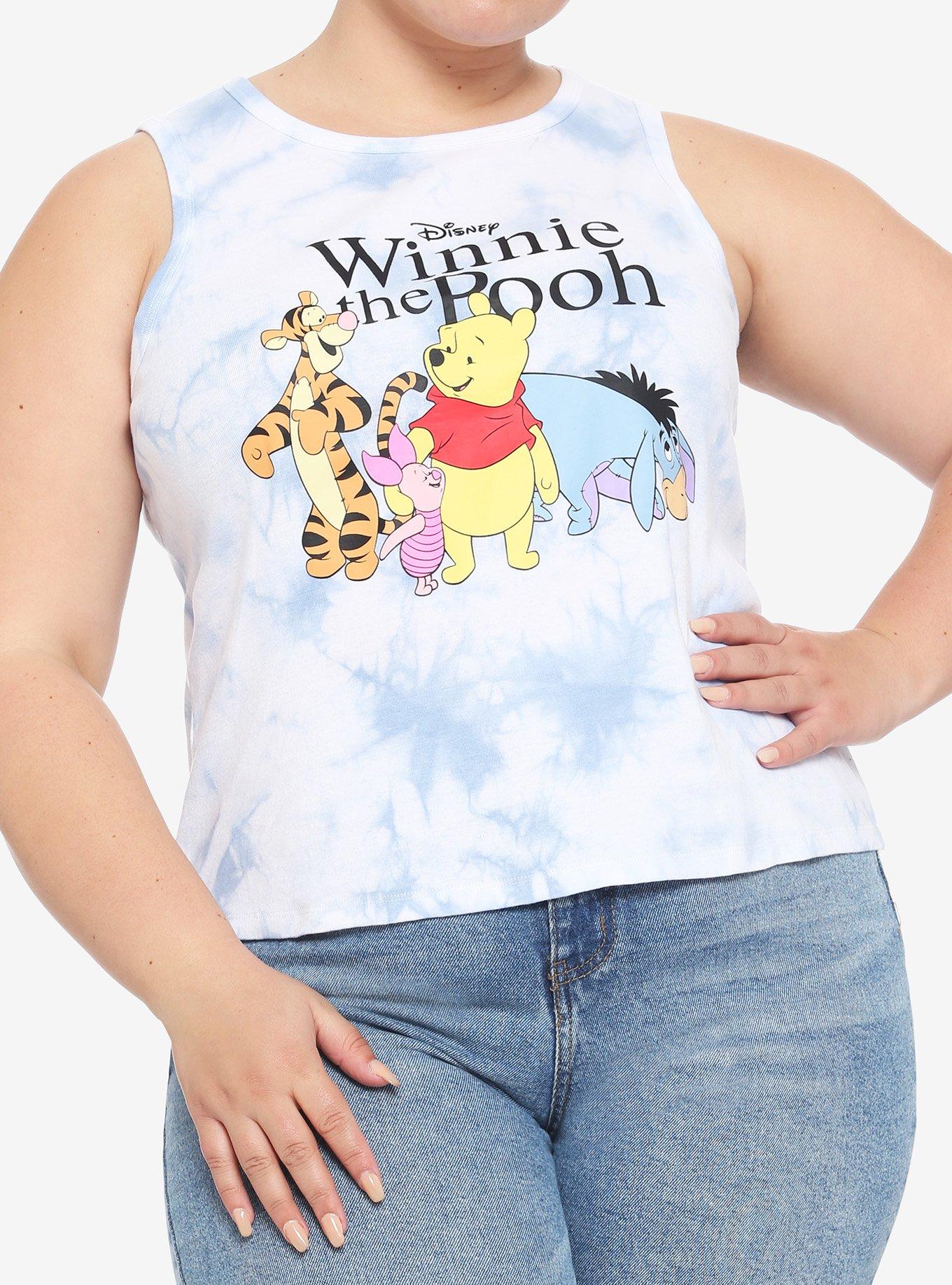 Disney Winnie The Pooh Group Tie-Dye Girls Tank Top Plus Size, MULTI, hi-res