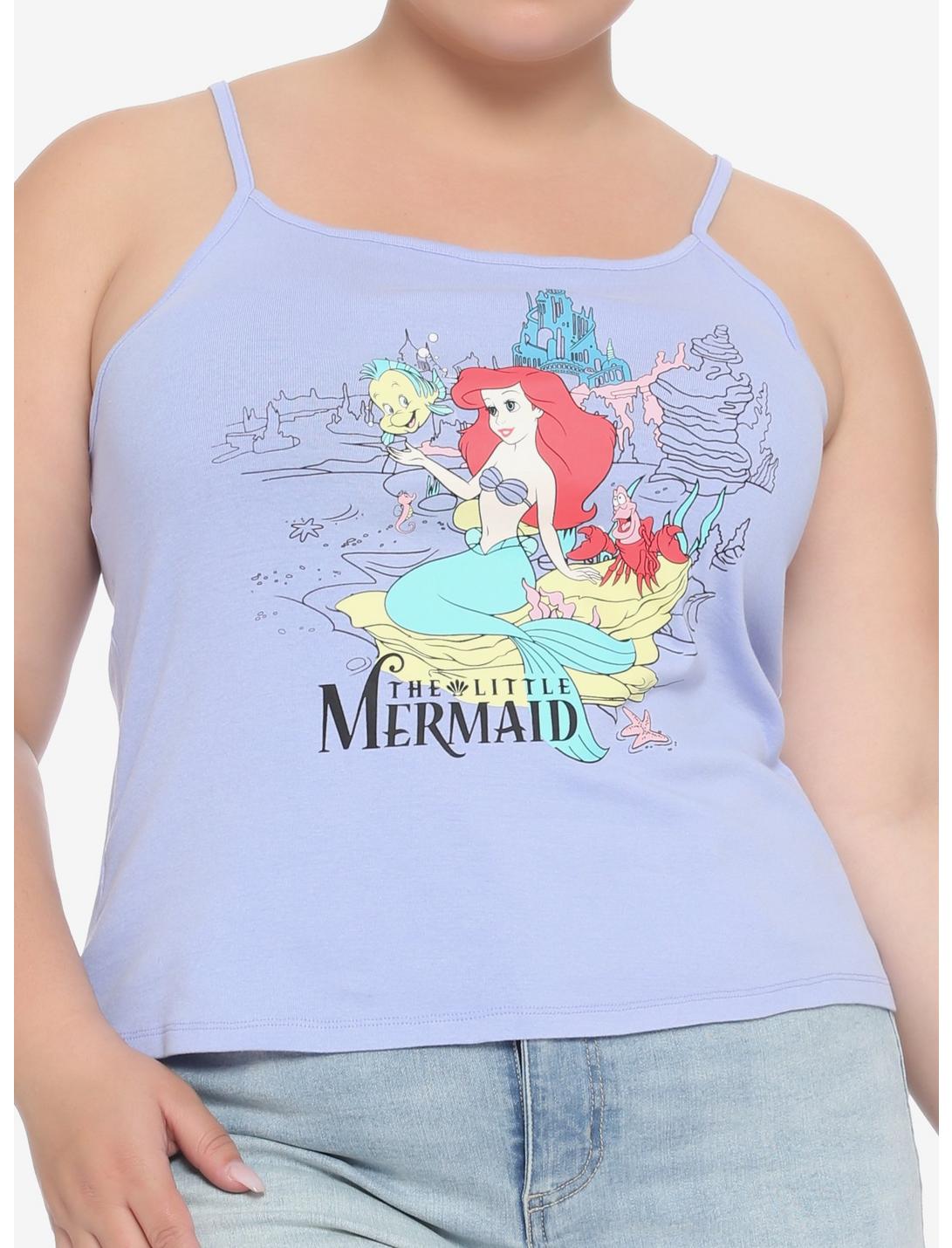 Disney The Little Mermaid Ariel Color Girls Strappy Tank Top Plus Size, MULTI, hi-res