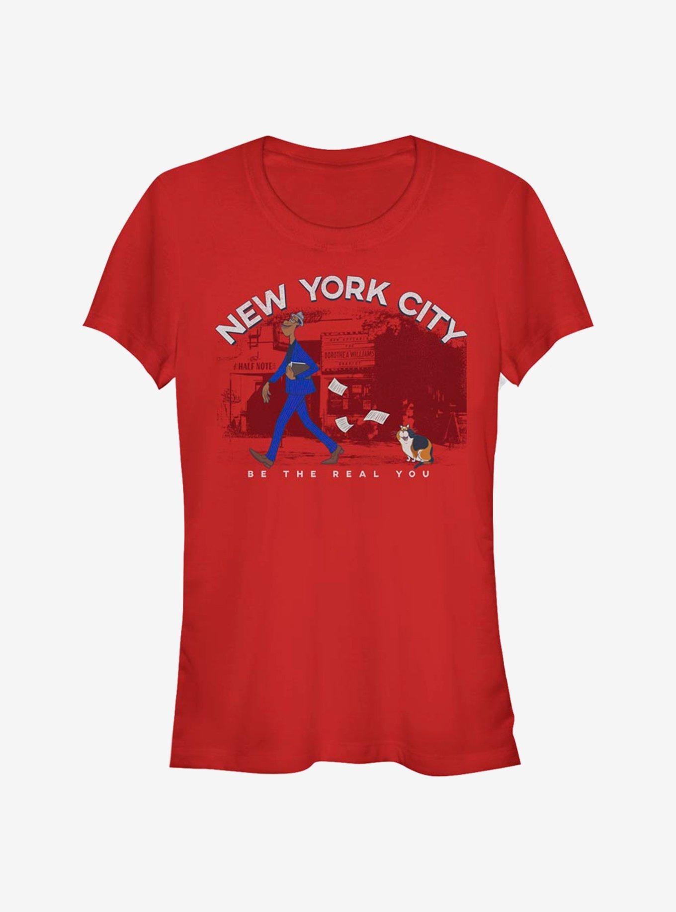 Disney Pixar Soul Be You NYC Girls T-Shirt, RED, hi-res