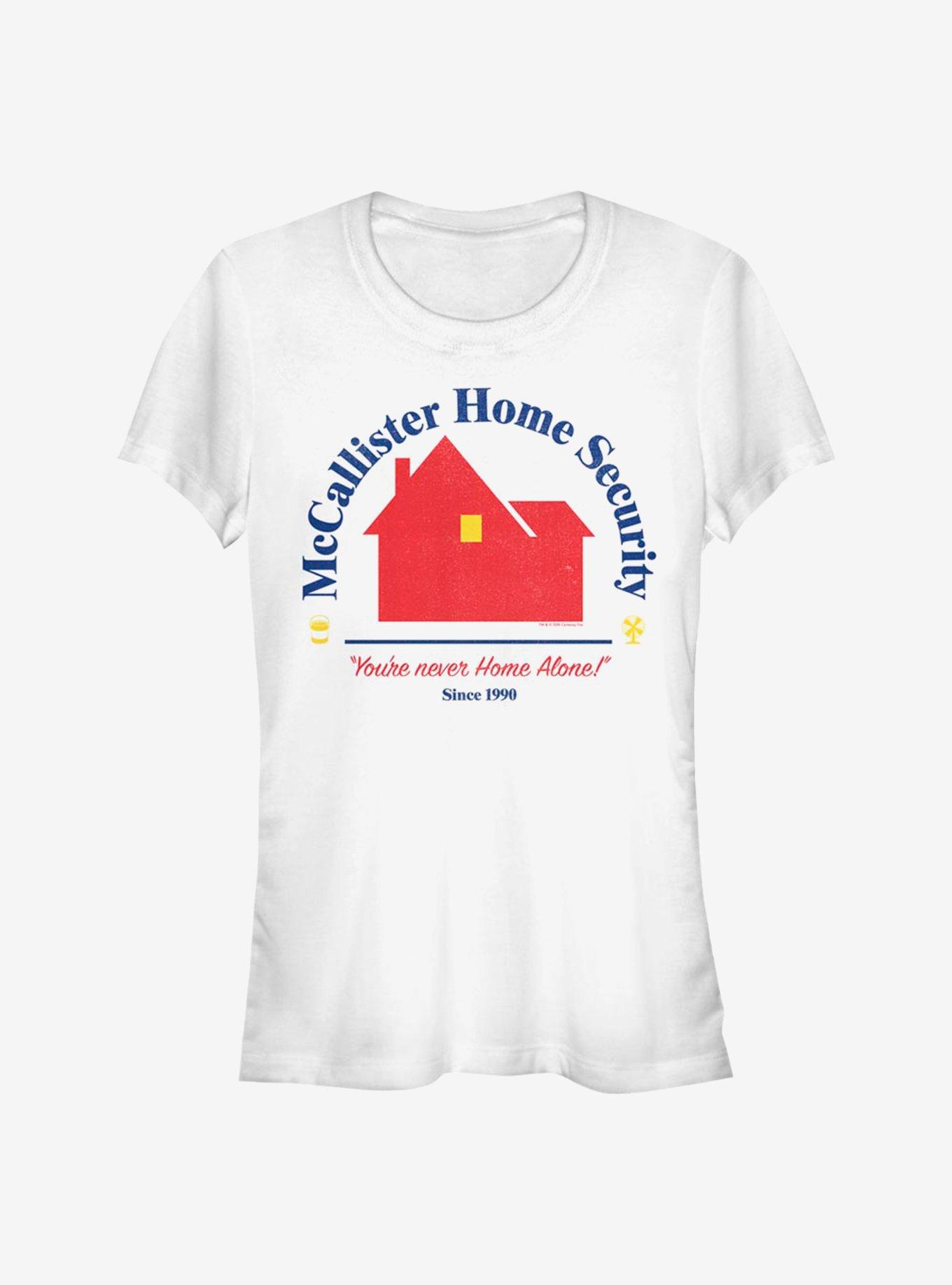 Home Alone Home Security Girls T-Shirt, WHITE, hi-res