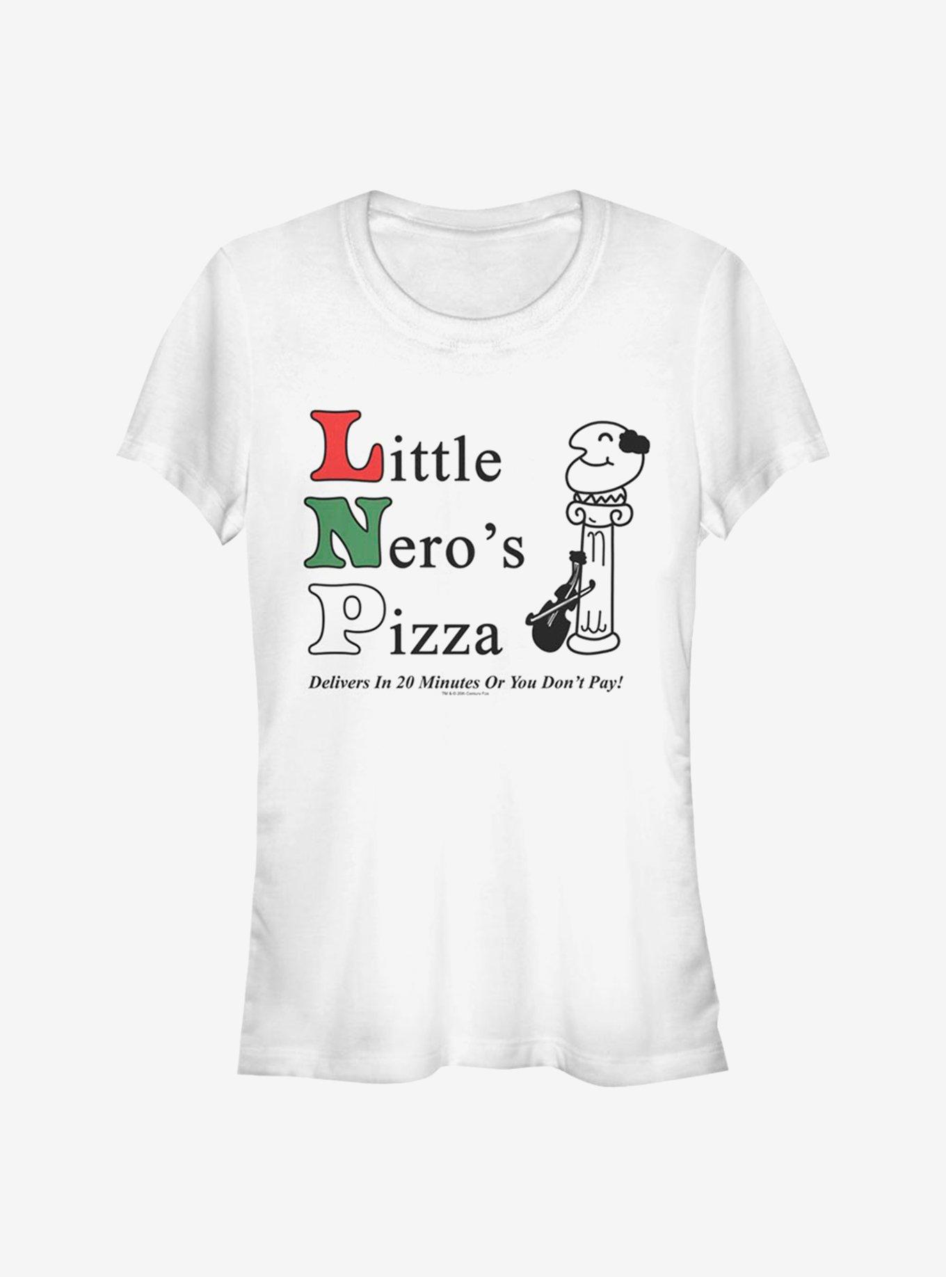 Home Alone Little Nero's Pizza Girls T-Shirt, WHITE, hi-res