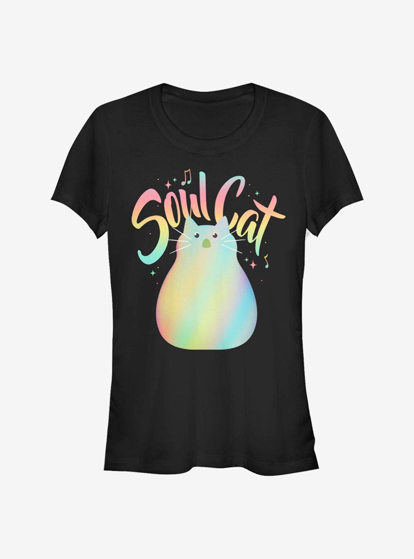 Disney Pixar Soul Cat Pastel Girls T-Shirt, BLACK, hi-res