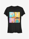 Disney Phineas And Ferb 4 Character Boxup Girls T-Shirt, BLACK, hi-res