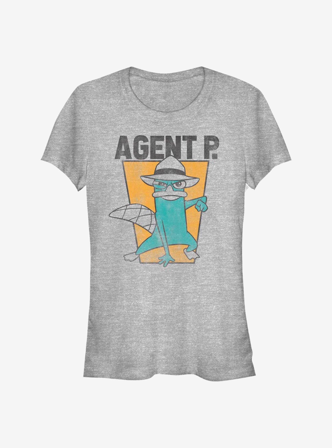 Disney Phineas And Ferb Agent P Girls T-Shirt, ATH HTR, hi-res