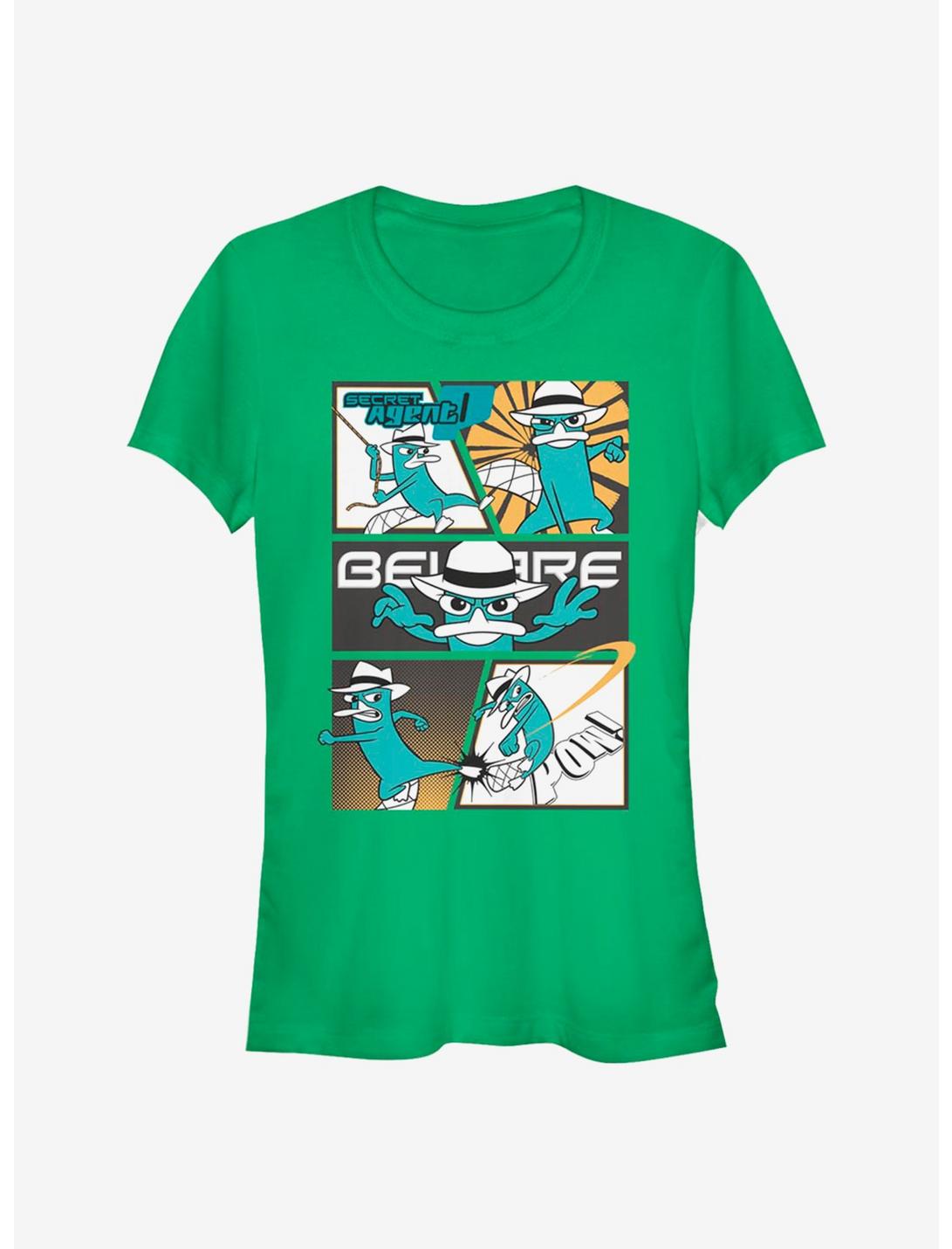 Disney Phineas And Ferb Agent P Box Up Girls T-Shirt, KELLY, hi-res