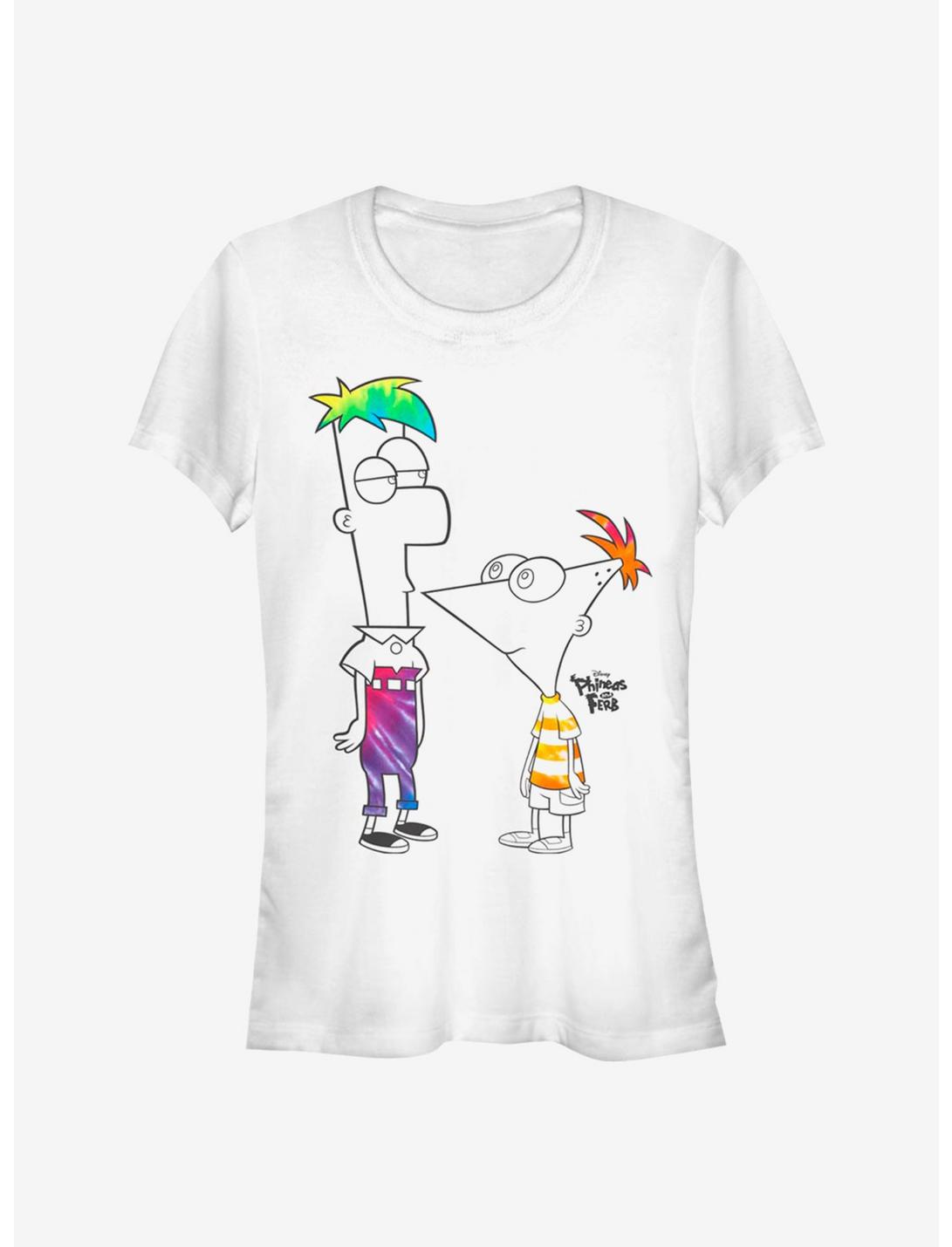 Disney Phineas And Ferb Boys Of Tie Dye Girls T-Shirt, WHITE, hi-res