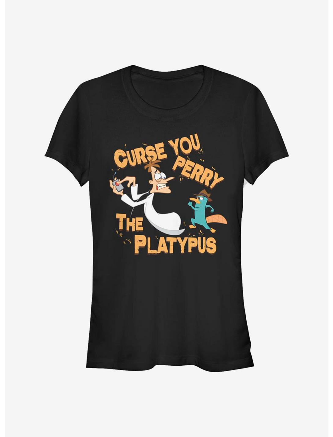 Disney Phineas And Ferb Curse You Girls T-Shirt, BLACK, hi-res