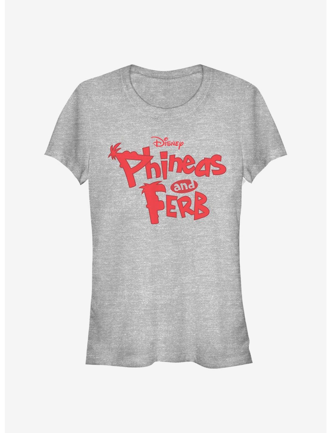 Disney Phineas And Ferb Logo Girls T-Shirt, ATH HTR, hi-res