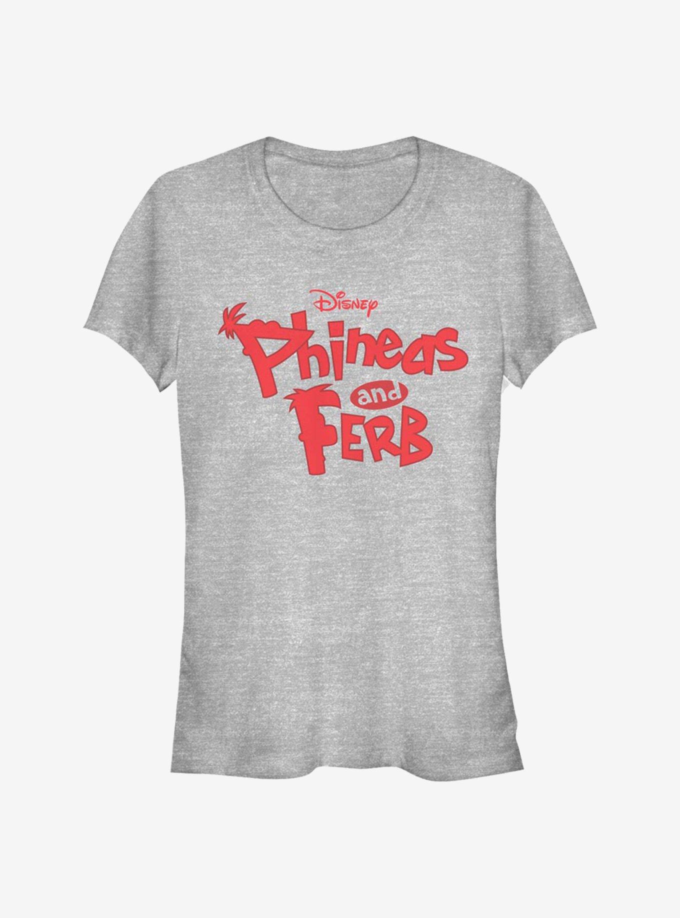 Disney Phineas And Ferb Logo Girls T-Shirt, ATH HTR, hi-res