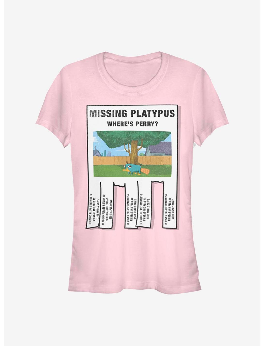 Disney Phineas And Ferb Missing Platypus Girls T-Shirt, LIGHT PINK, hi-res