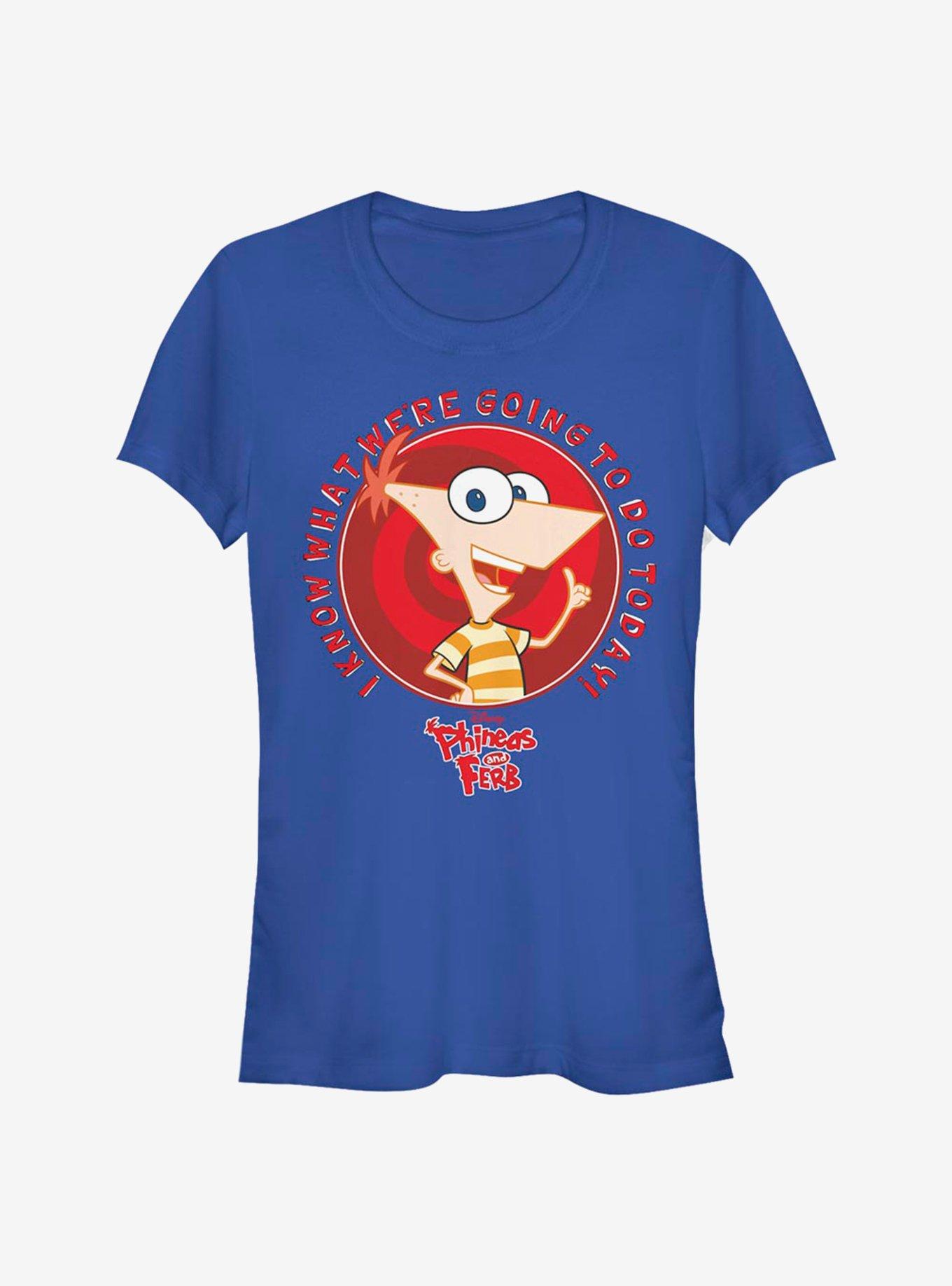 Disney Phineas And Ferb Phineas Do Today Girls T-Shirt, ROYAL, hi-res