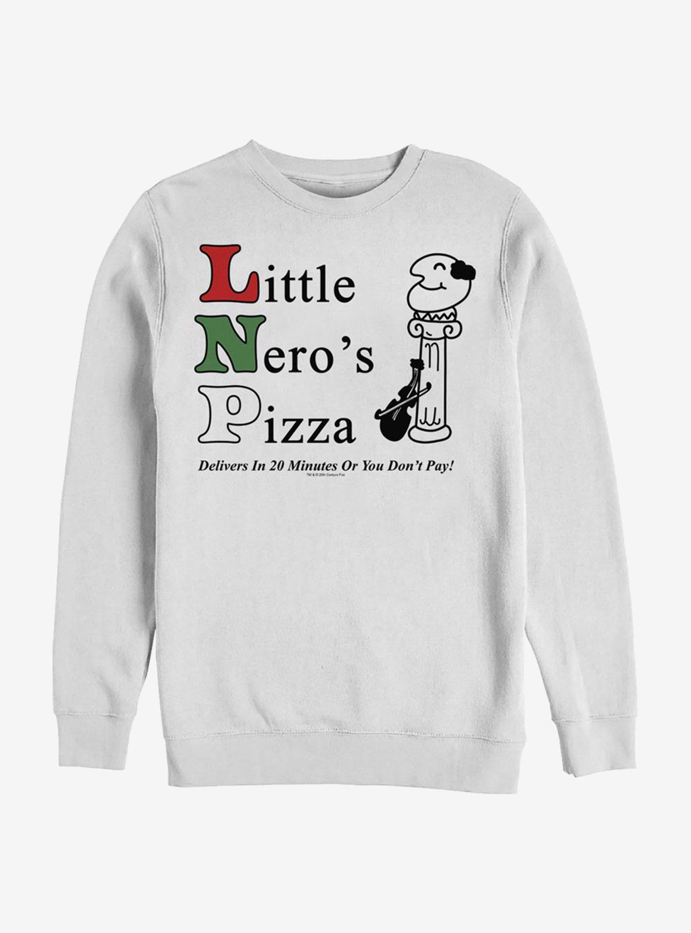 Home Alone Little Nero's Pizza Crew Sweatshirt, WHITE, hi-res