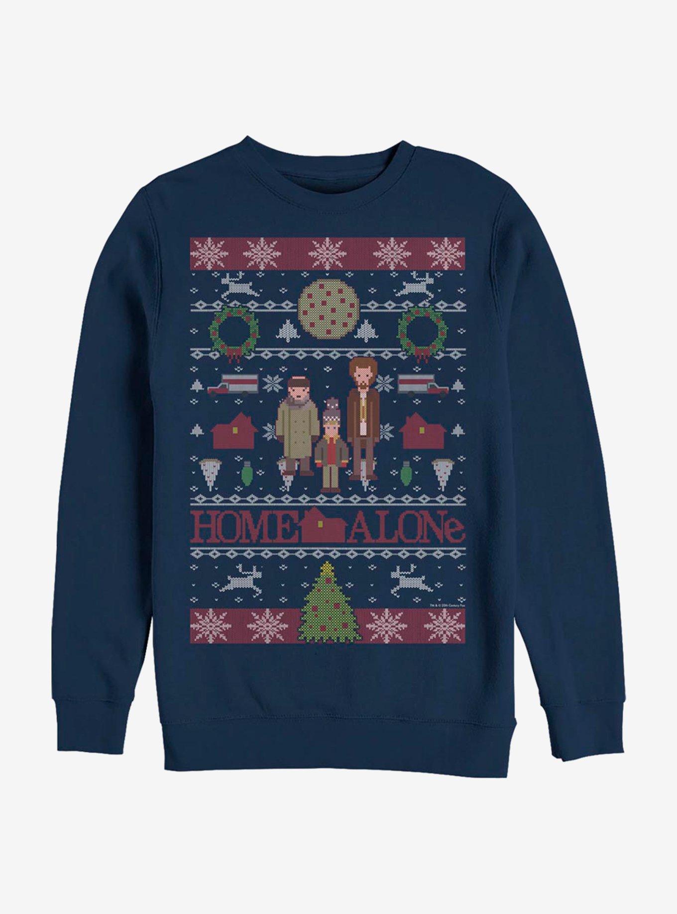 Home Alone Ugly Holiday Crew Sweatshirt, NAVY, hi-res