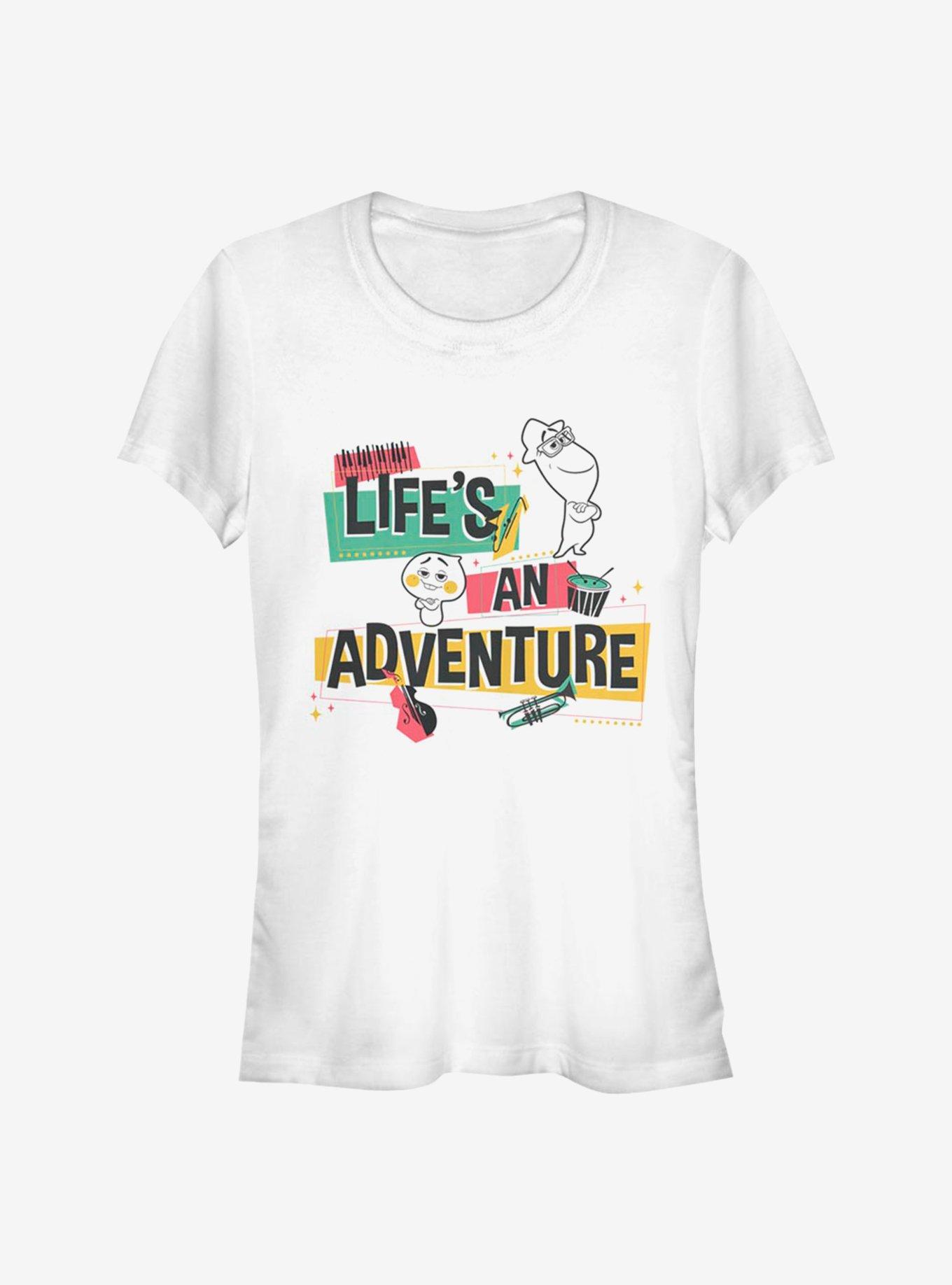 Disney Pixar Soul Life's An Adventure Girls T-Shirt, WHITE, hi-res