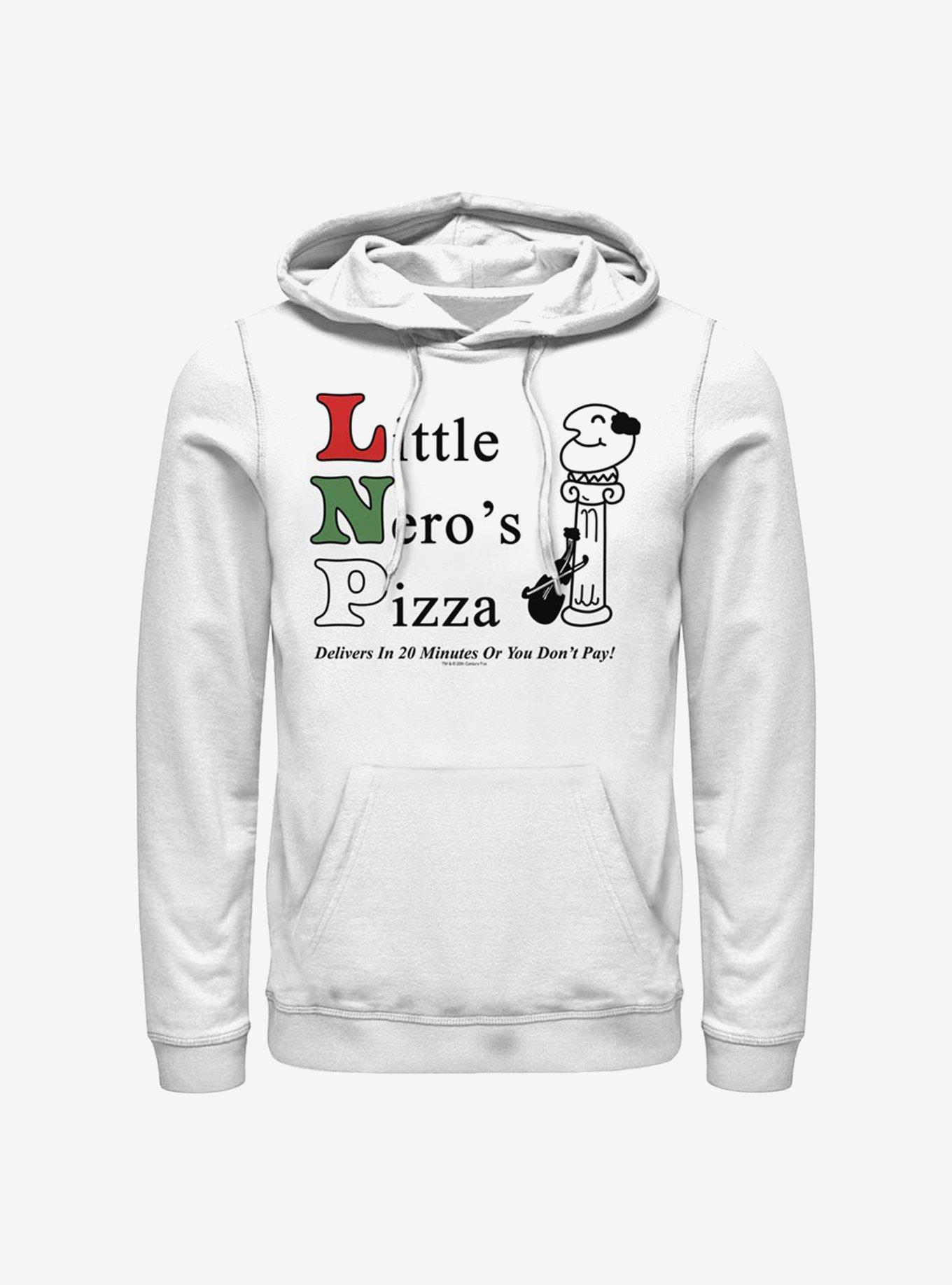 Home Alone Little Nero's Pizza Hoodie, WHITE, hi-res