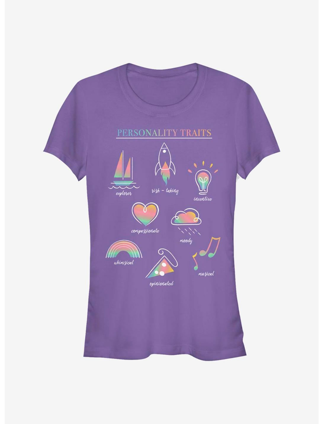 Disney Pixar Soul Personality Traits Girls T-Shirt, PURPLE, hi-res