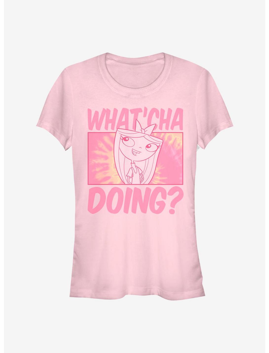 Disney Phineas And Ferb What'cha Doing Girls T-Shirt, LIGHT PINK, hi-res