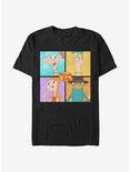 Disney Phineas And Ferb 4 Character Boxup T-Shirt, BLACK, hi-res
