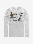 Home Alone Little Nero's Pizza Long-Sleeve T-Shirt, WHITE, hi-res