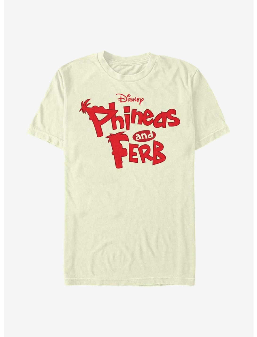Disney Phineas And Ferb Logo T-Shirt, NATURAL, hi-res