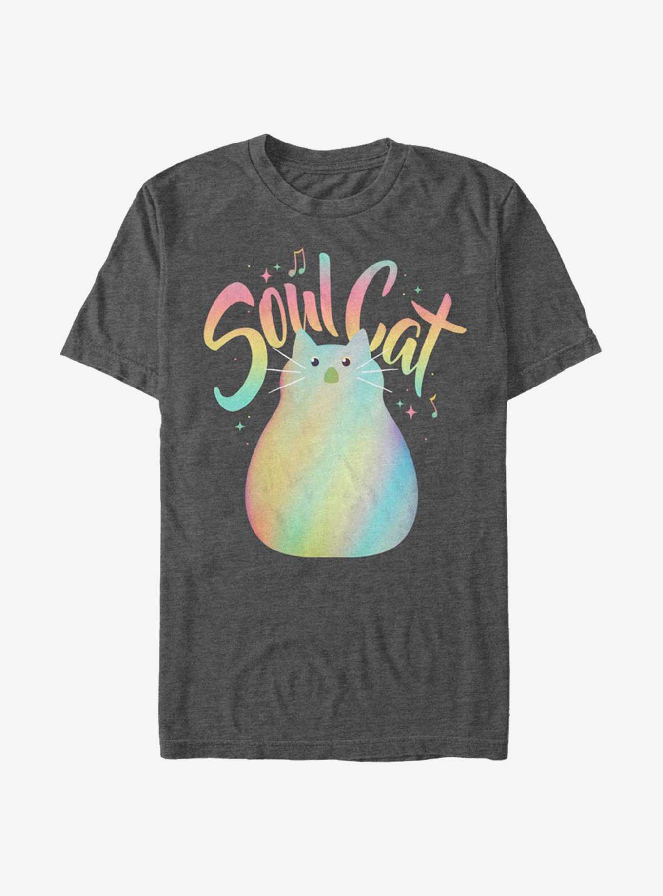 Disney Pixar Soul Cat Pastel T-Shirt, CHAR HTR, hi-res