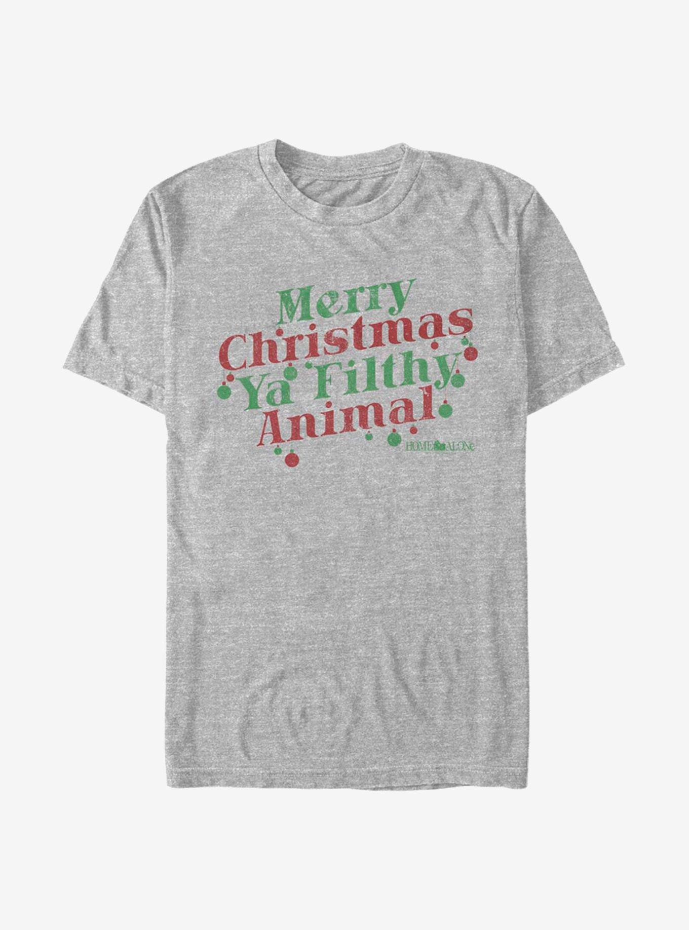Home Alone Merry Christmas Ya Filthy Animal T-Shirt, ATH HTR, hi-res