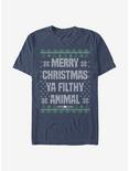 Home Alone Merry Christmas Ya Filthy Animal Ugly Holiday T-Shirt, NAVY HTR, hi-res