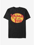 Disney Phineas And Ferb Oval Logo T-Shirt, BLACK, hi-res