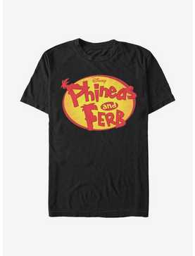 Disney Phineas And Ferb Oval Logo T-Shirt, , hi-res