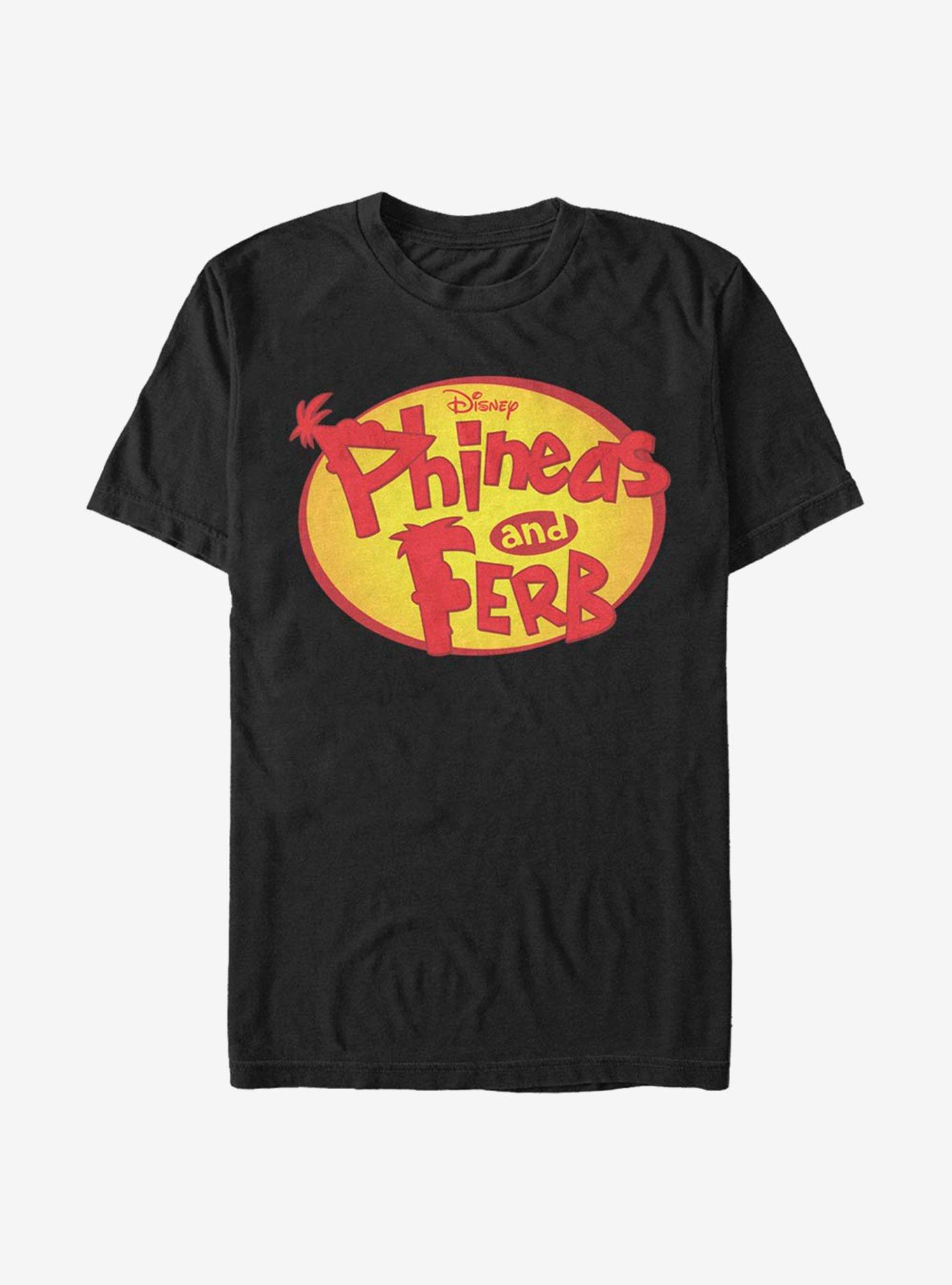 Disney Phineas And Ferb Oval Logo T-Shirt, , hi-res