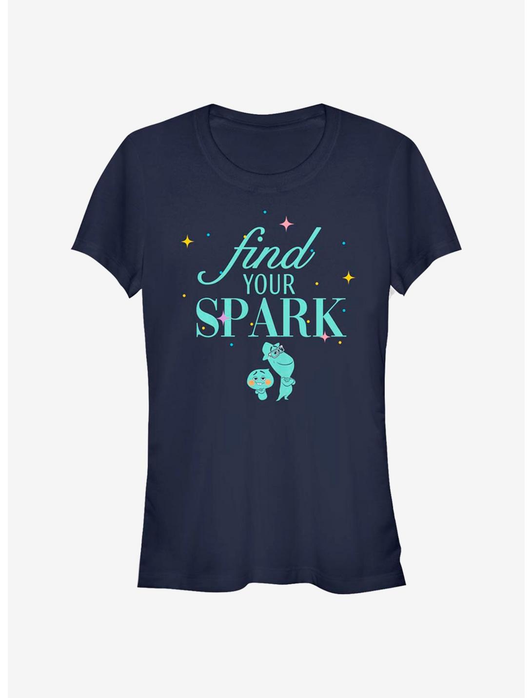 Disney Pixar Soul Find Your Spark Girls T-Shirt, NAVY, hi-res