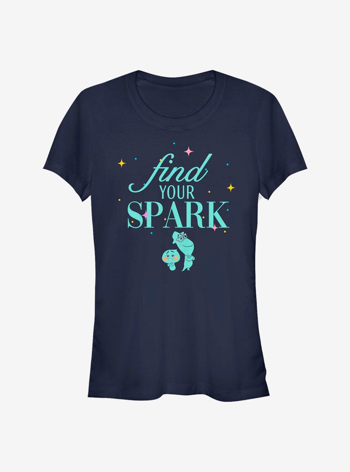 Disney Pixar Soul Find Your Spark Girls T-Shirt, NAVY, hi-res